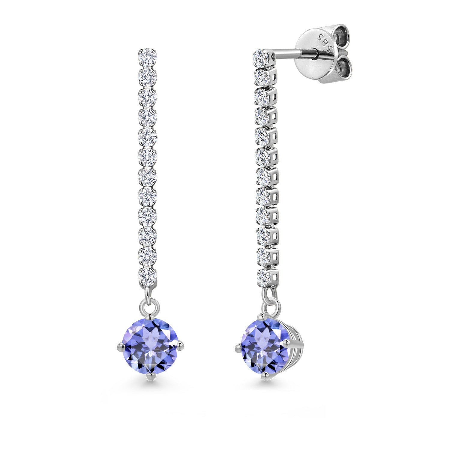 Earrings in 14K White Gold