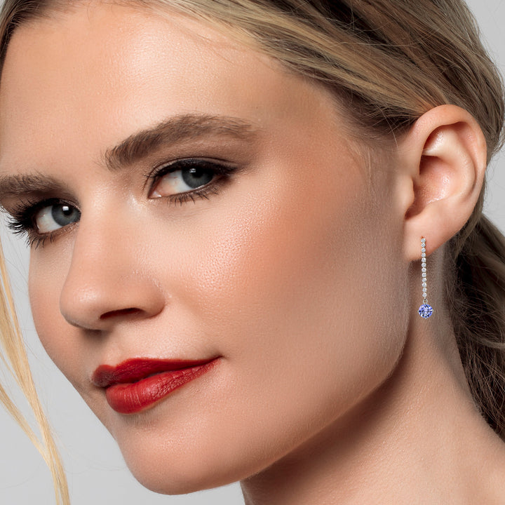 Earrings in 14K White Gold