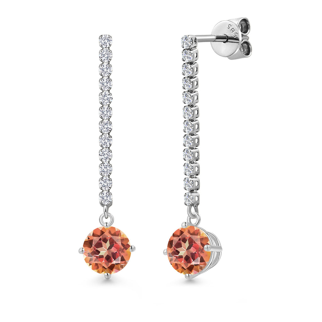 Ecstasy Mystic Topaz_Earrings in 14K White Gold
