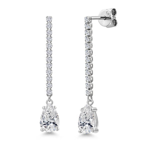Earrings in 14K White Gold