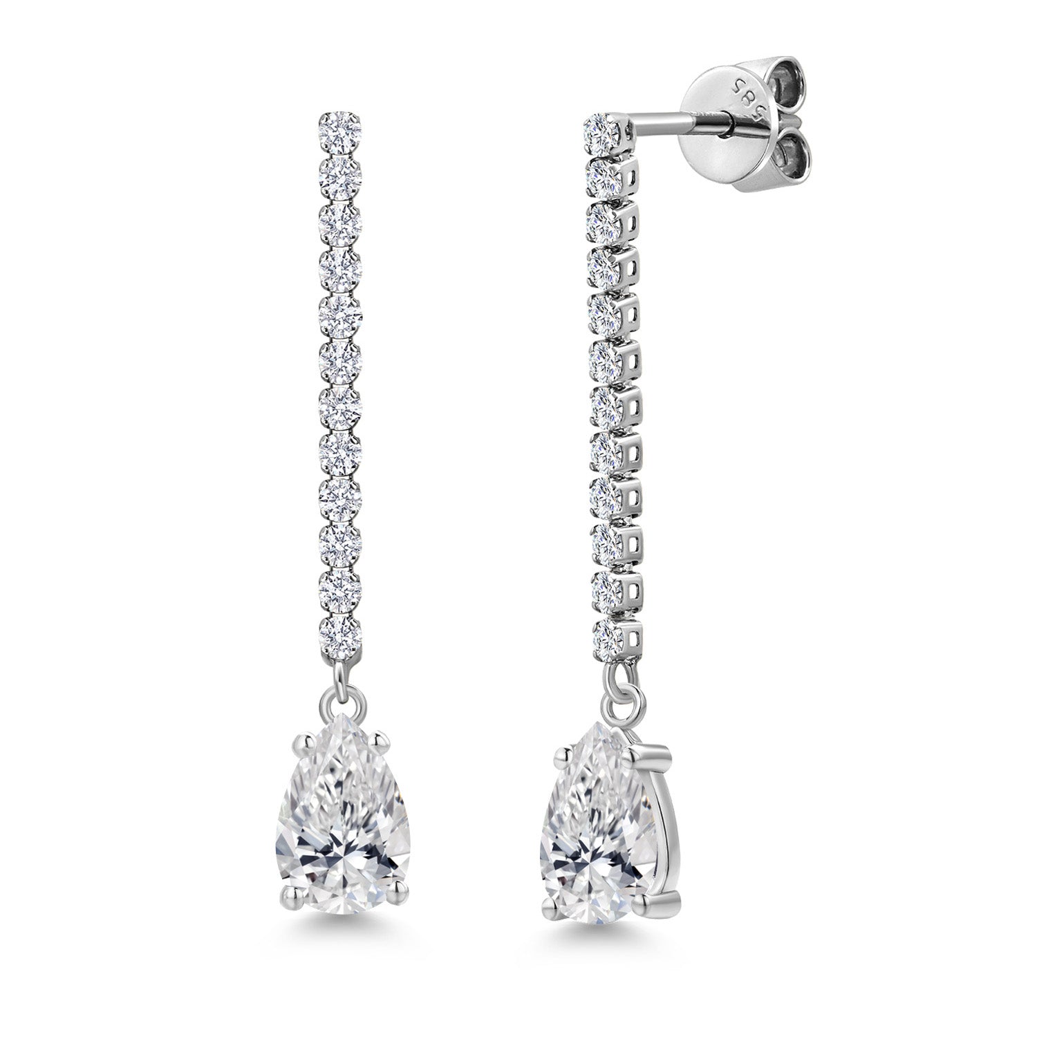 Earrings in 14K White Gold