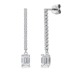 Earrings in 14K White Gold