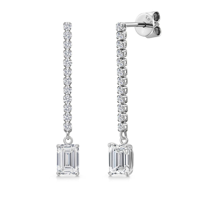 Earrings in 14K White Gold