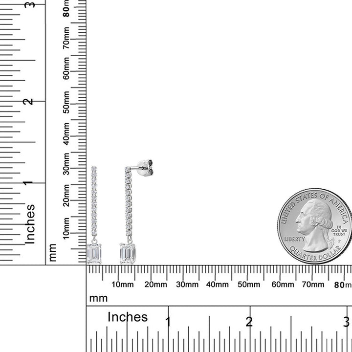 Earrings in 14K White Gold