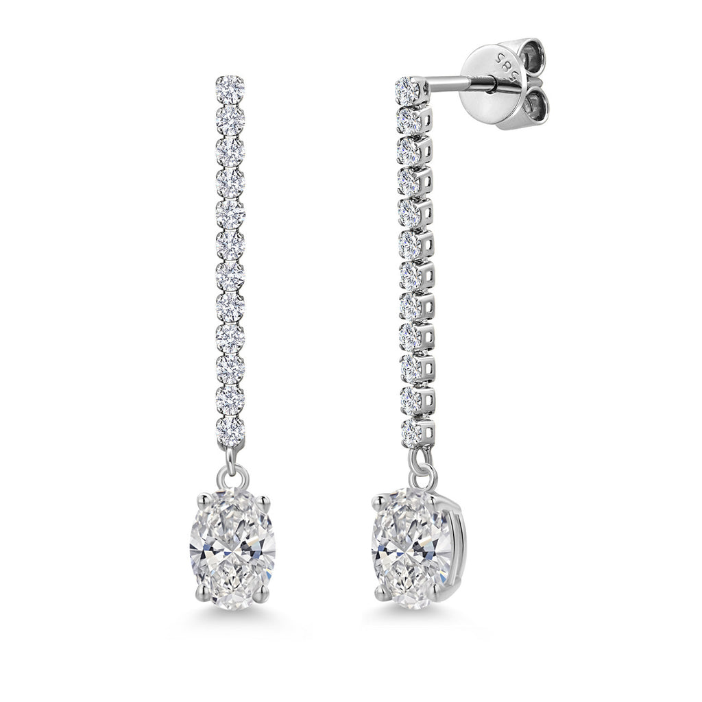 Lab Grown Diamond - April_Earrings in 14K White Gold