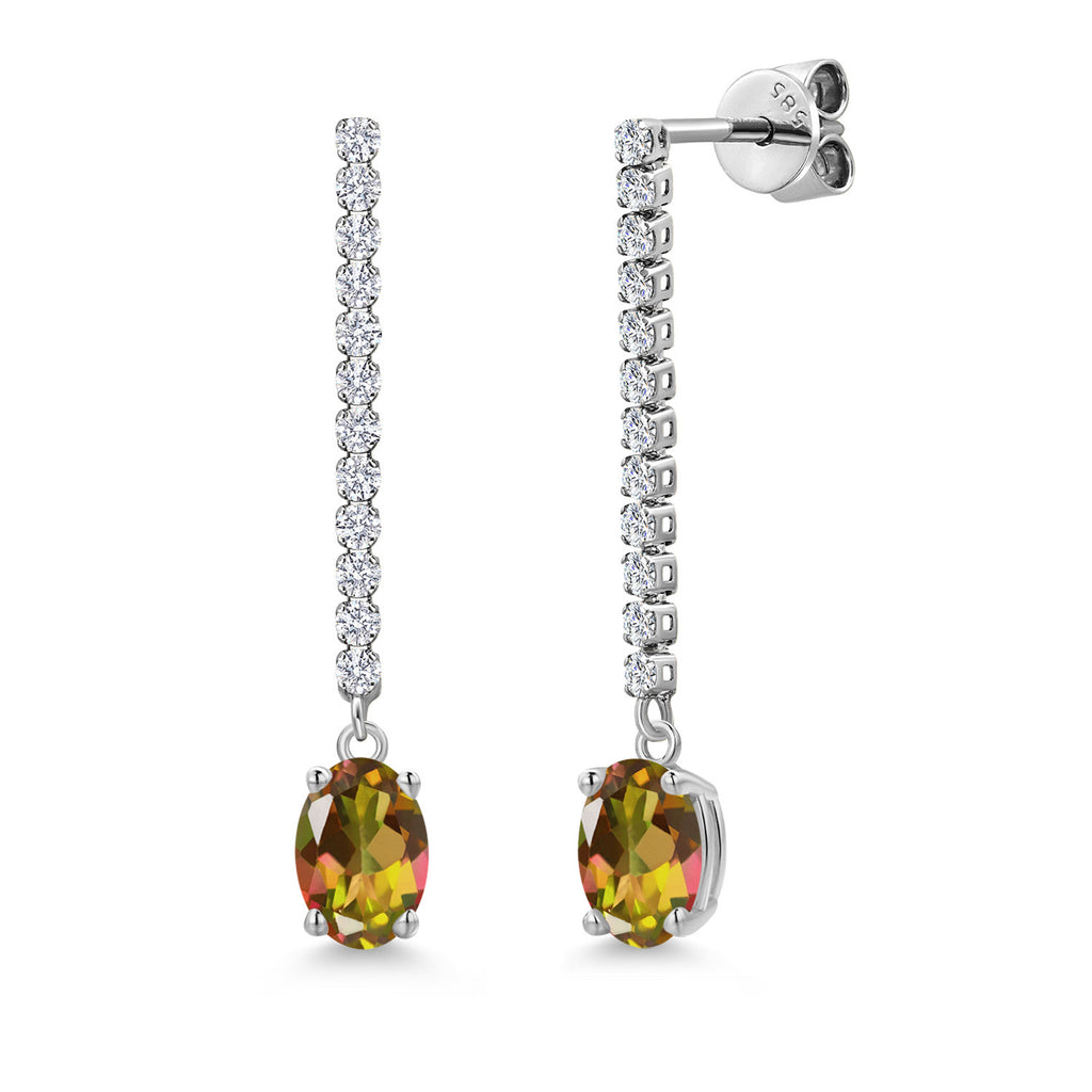 Mango Mystic Topaz_Earrings in 14K White Gold