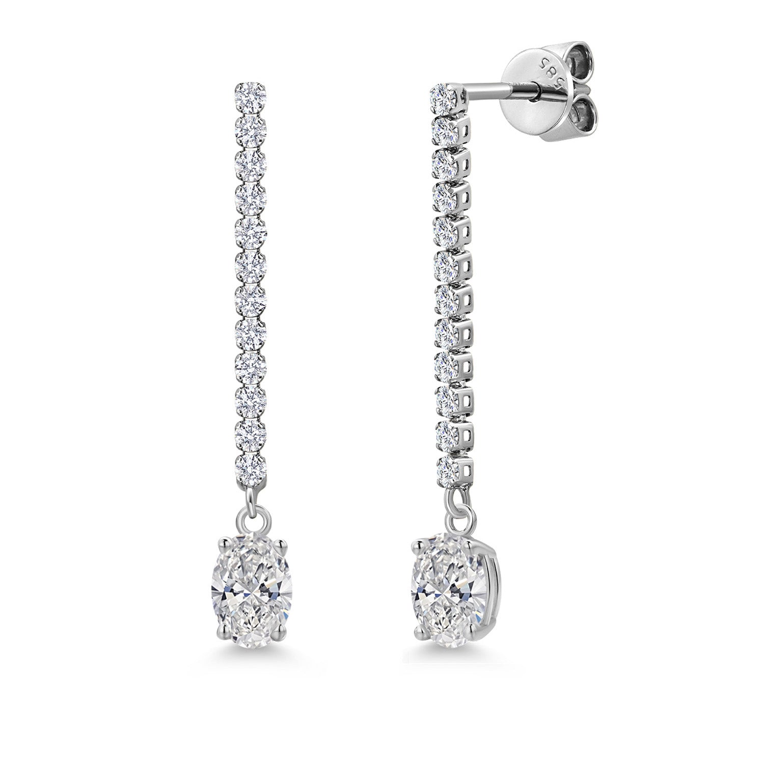 Earrings in 14K White Gold