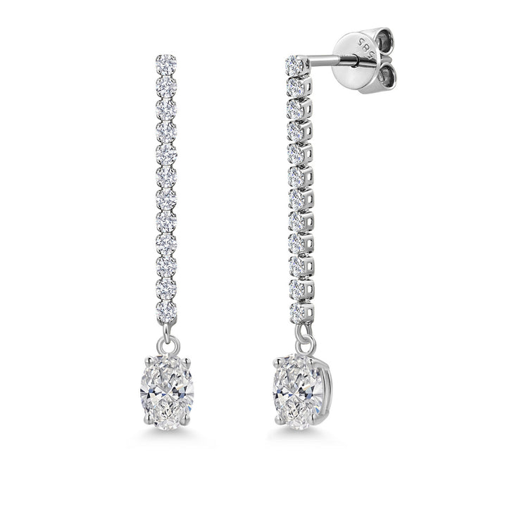 Earrings in 14K White Gold