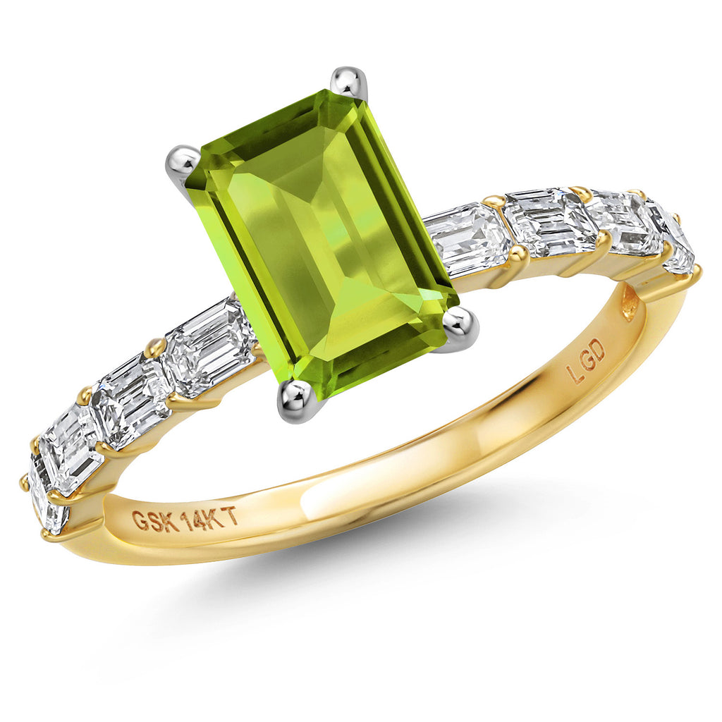 Peridot - August_5_Ring in 14K Two Tone Gold