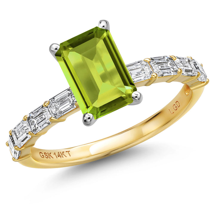 Peridot - August_5_Ring in 14K Two Tone Gold