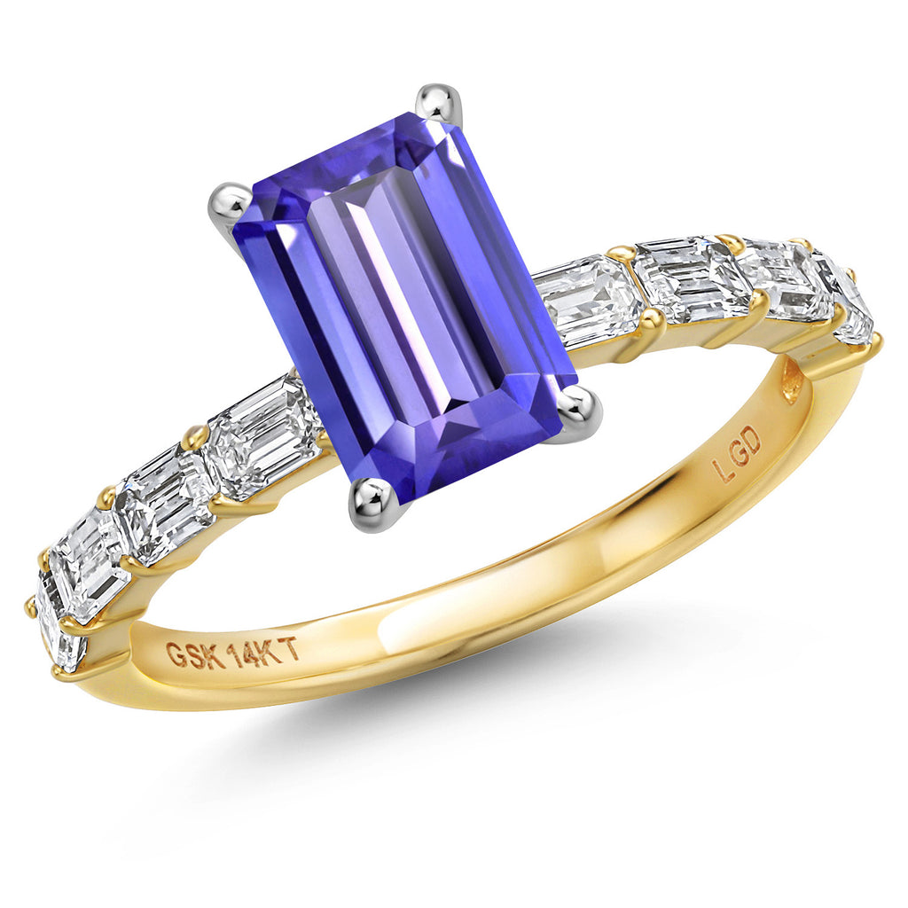 Tanzanite - December_7_Ring in 14K Two Tone Gold