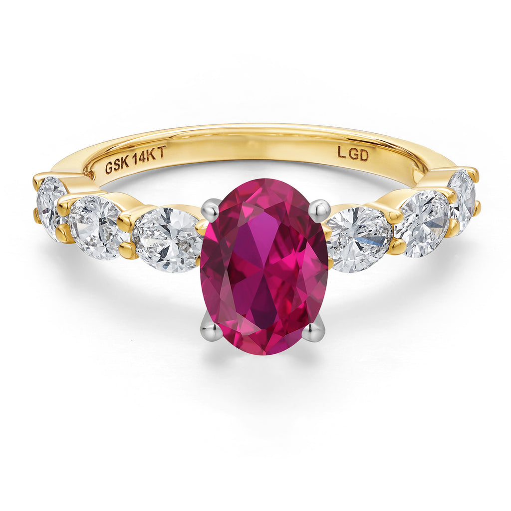 Created Ruby - July_8_Ring in 14K Two Tone Gold
