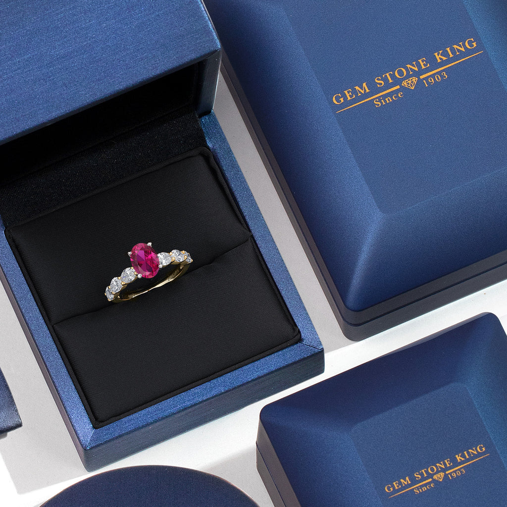 Created Ruby - July_8_Ring in 14K Two Tone Gold