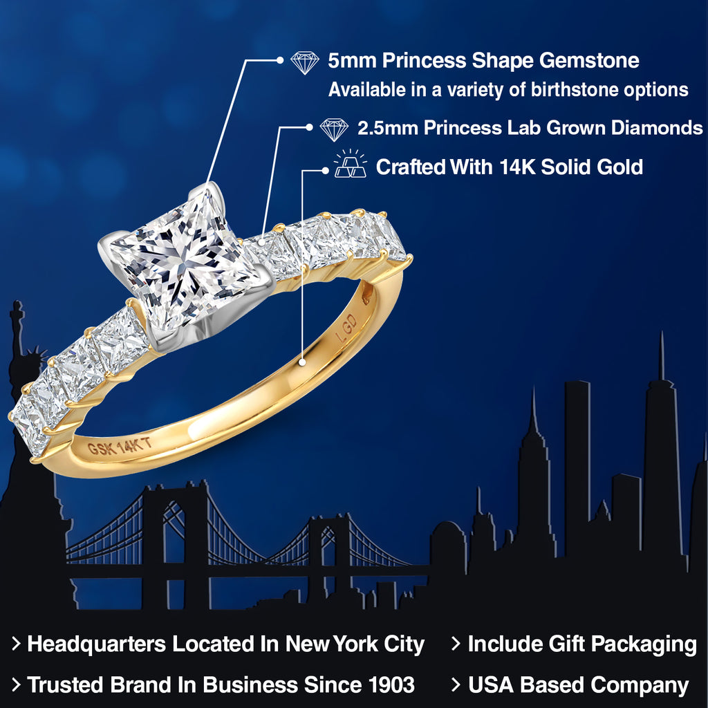 Ring in 14K Two Tone Gold