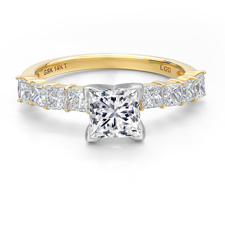 Ring in 14K Two Tone Gold