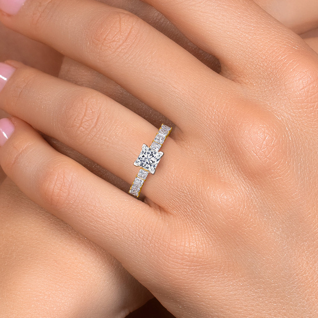 Ring in 14K Two Tone Gold