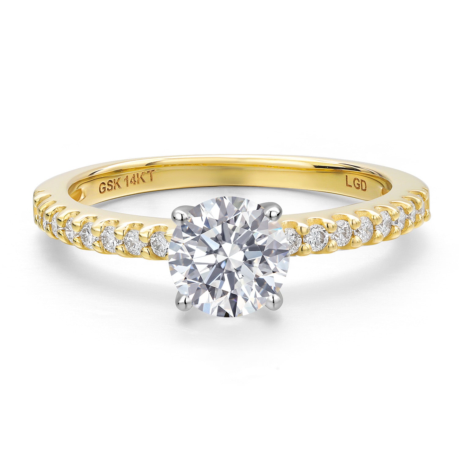 Ring in 14K Two Tone Gold