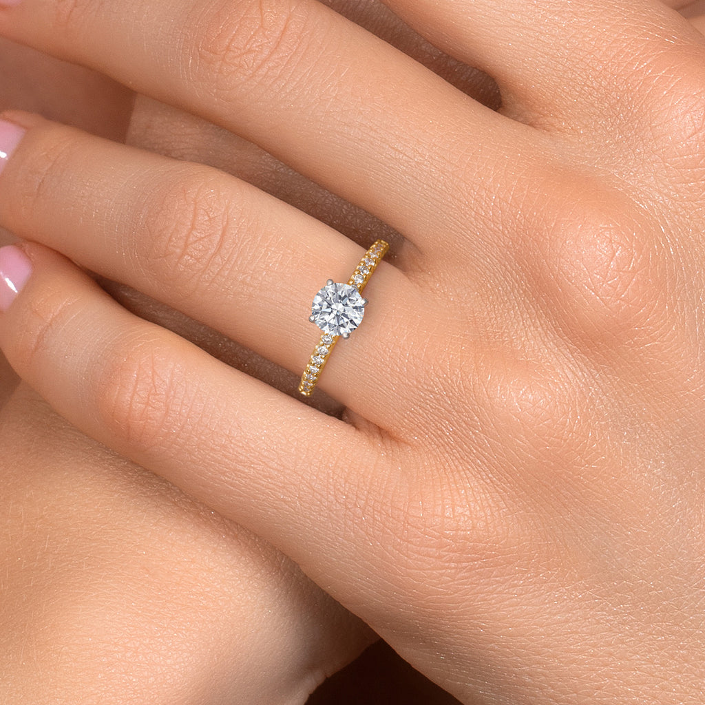 Ring in 14K Two Tone Gold