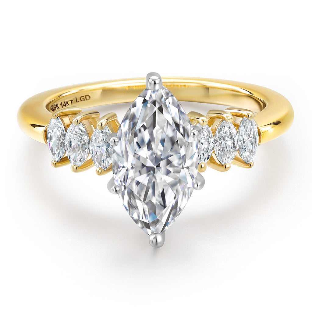 Ring in 14K Two Tone Gold