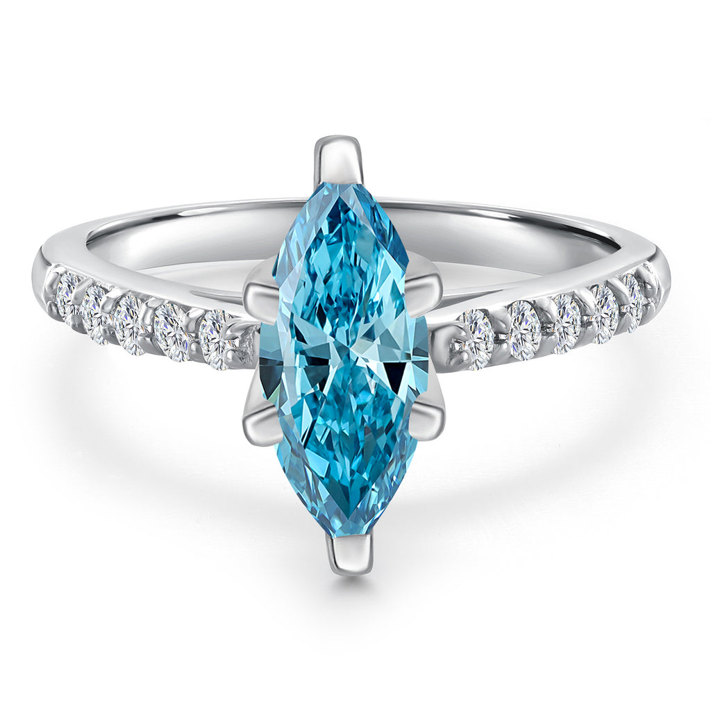Ring in 10K White Gold
