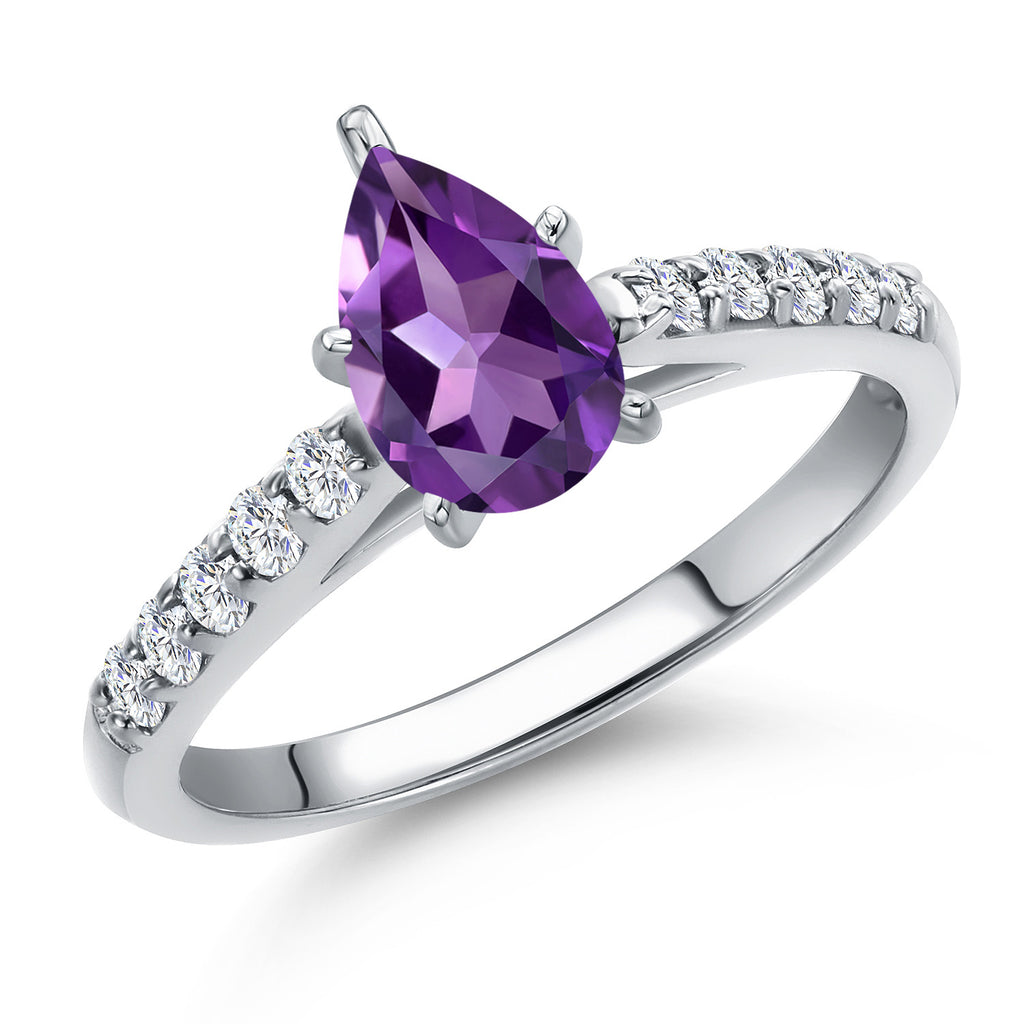 Amethyst - February_7_Ring in 10K White Gold