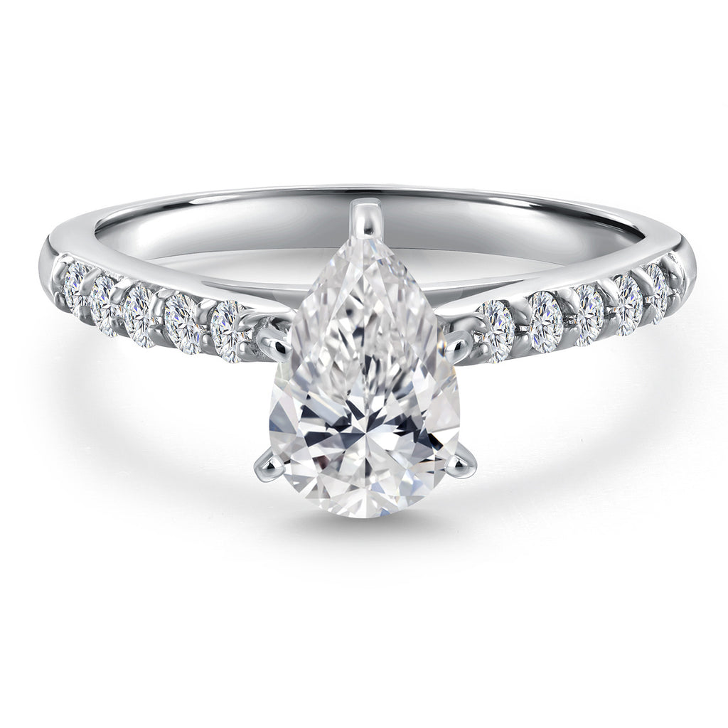 White Lab Grown Diamond - April_6_Ring in 10K White Gold