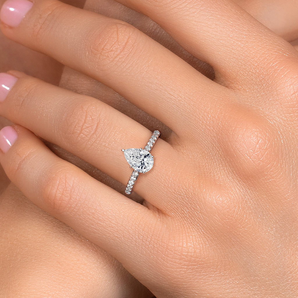 White Lab Grown Diamond - April_6_Ring in 10K White Gold