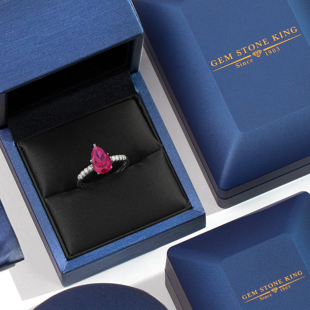 Created Ruby - July_5_Ring in 10K White Gold