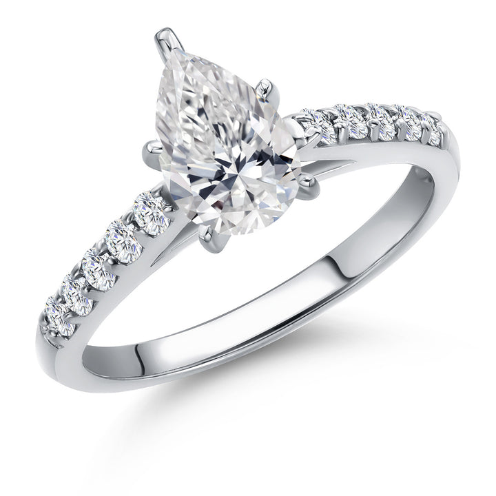 Ring in 10K White Gold