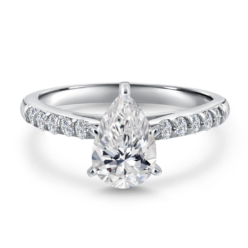 Ring in 10K White Gold