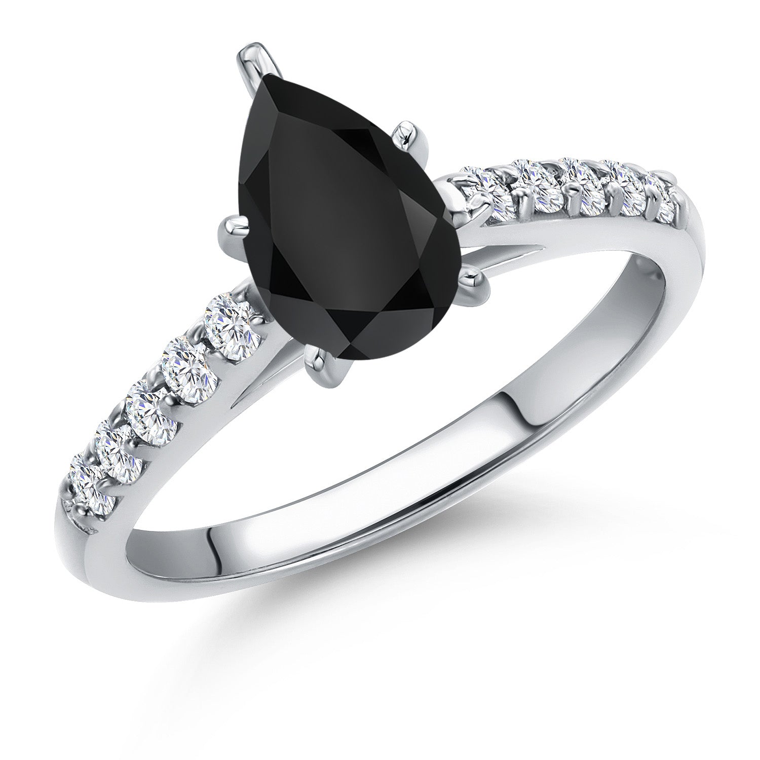 Onyx - December_8_Ring in 10K White Gold