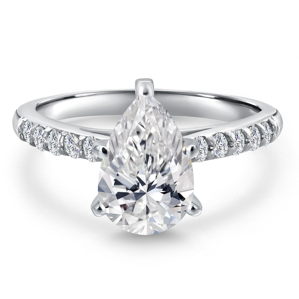 Ring in 10K White Gold
