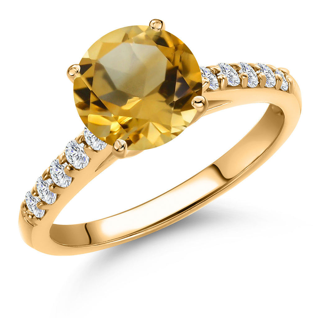 Citrine - November_8_Ring in 10K Yellow Gold