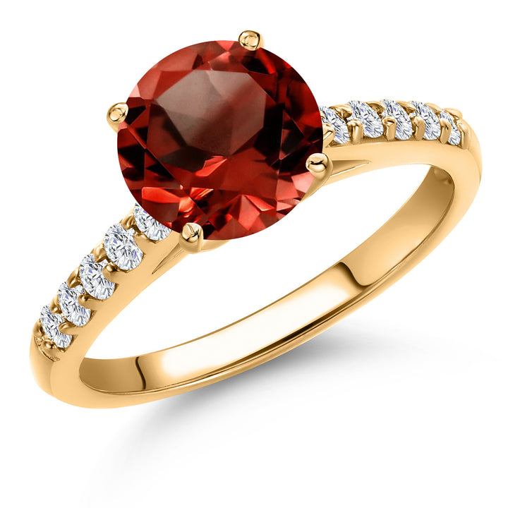 Garnet - January_5_Ring in 10K Yellow Gold