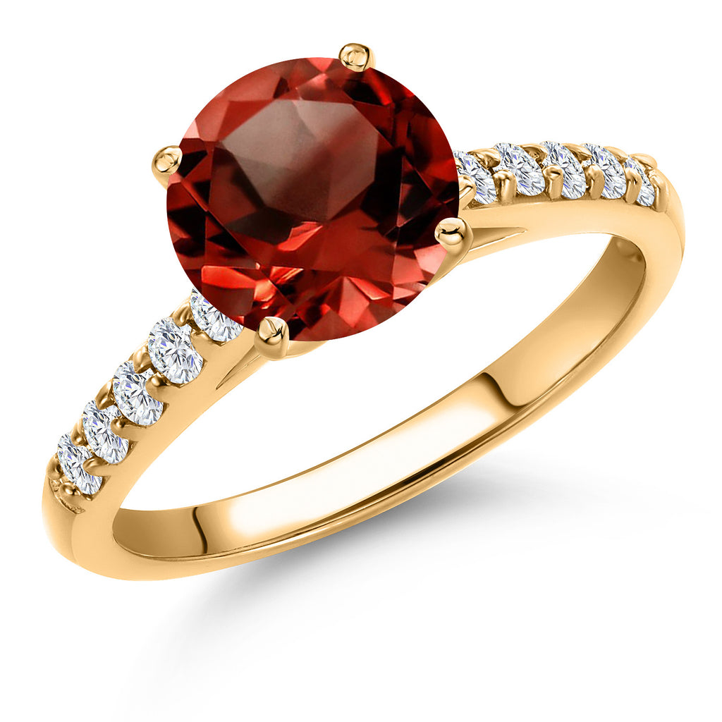 Garnet - January_6_Ring in 10K Yellow Gold