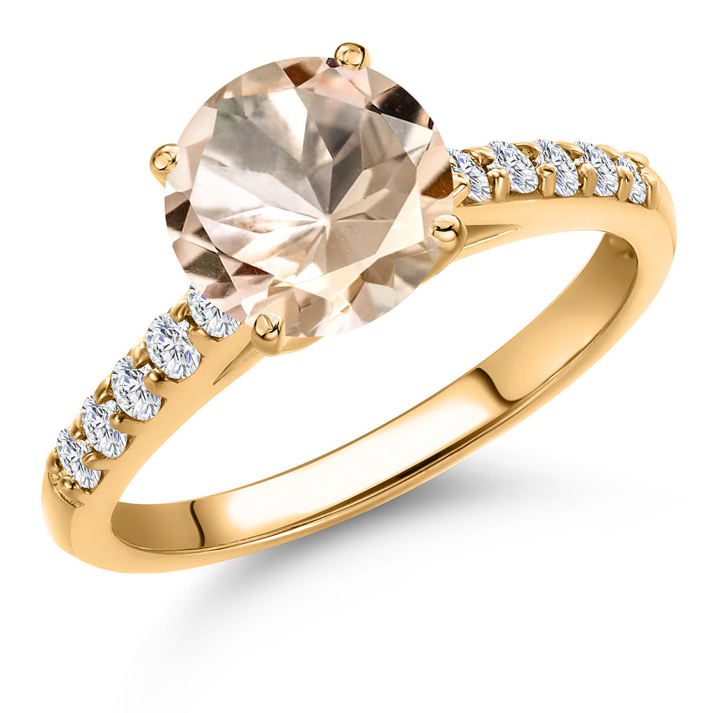 Morganite - October_7_Ring in 10K Yellow Gold