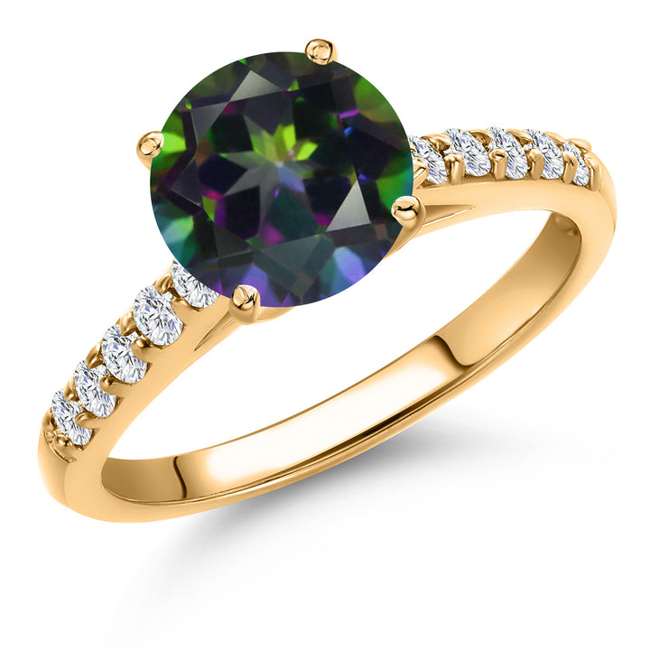 Green Mystic Topaz_5_Ring in 10K Yellow Gold