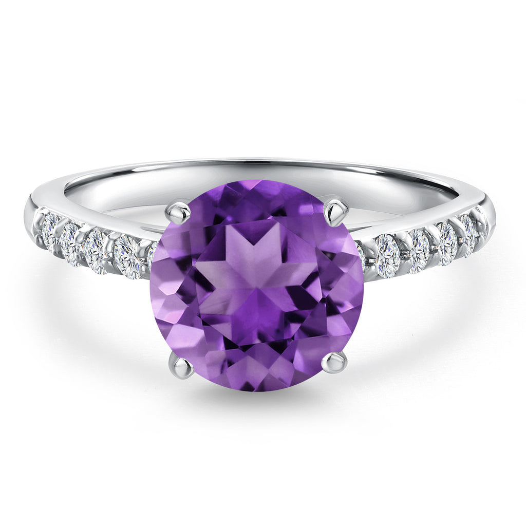 Amethyst - February_6_Ring in 10K White Gold