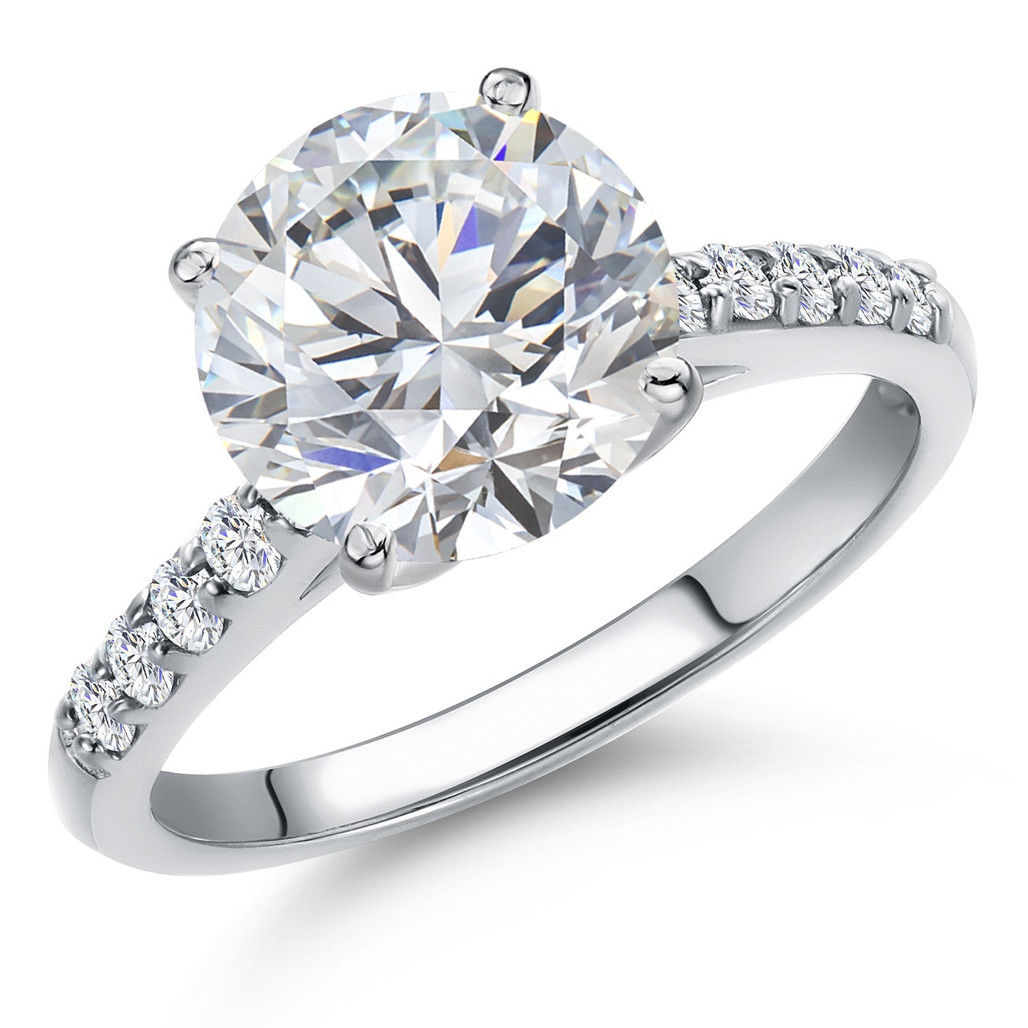 Ring in 10K White Gold