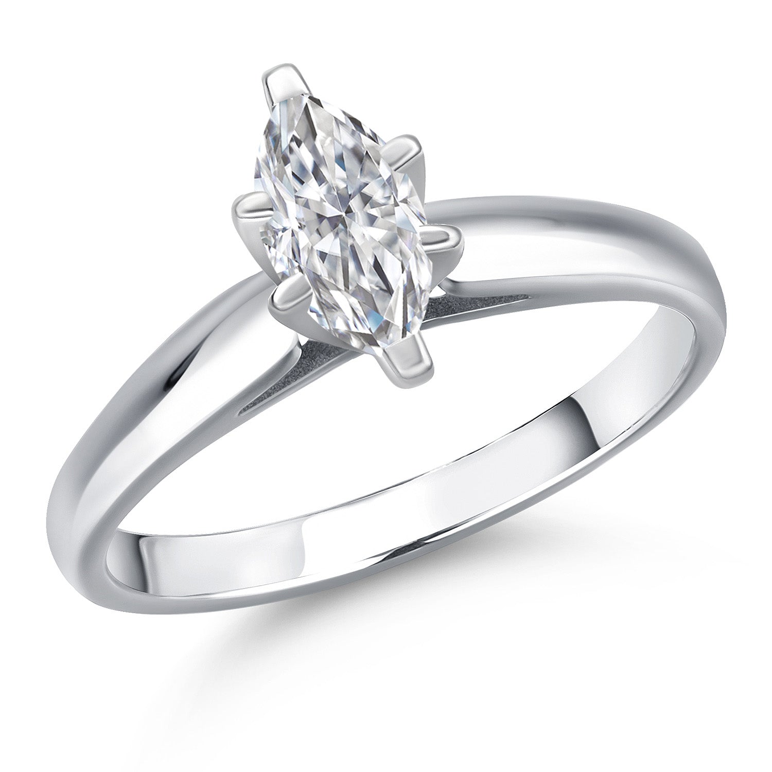 Ring in 10K White Gold