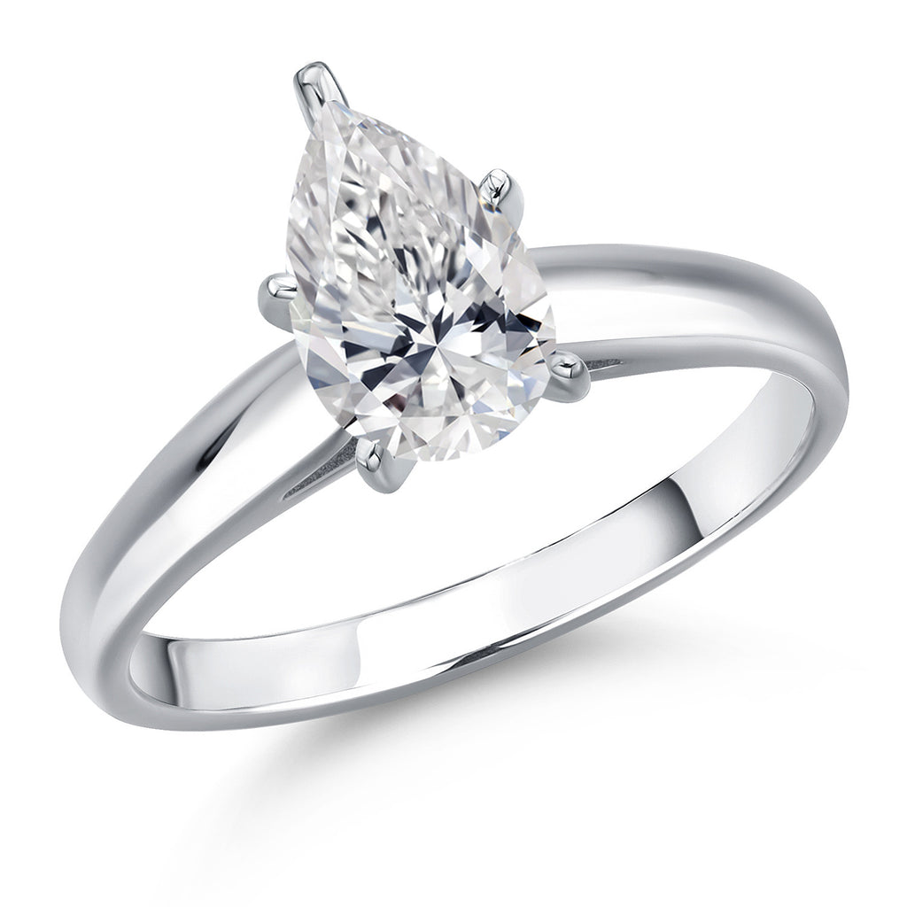 White Lab Grown Diamond - April_8_Ring in 10K White Gold