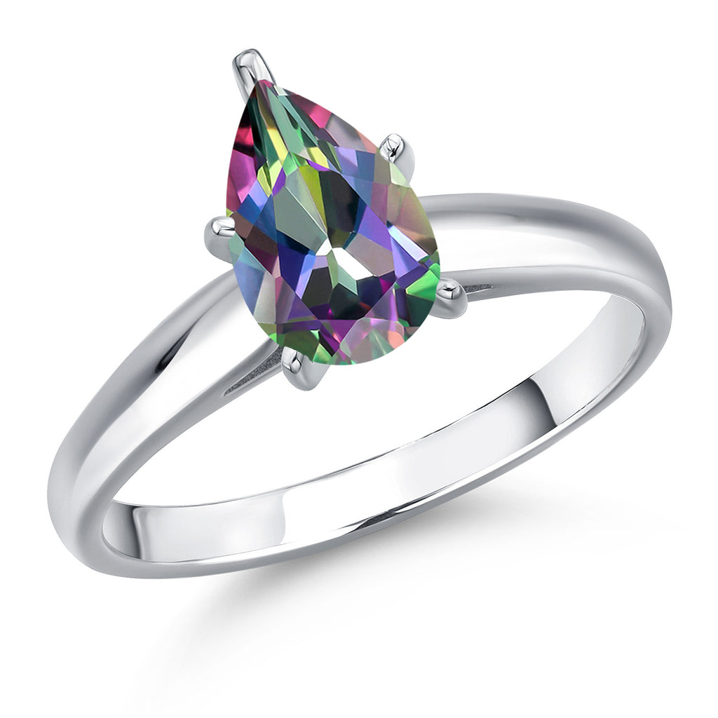 Green Mystic Topaz_5_Ring in 10K White Gold