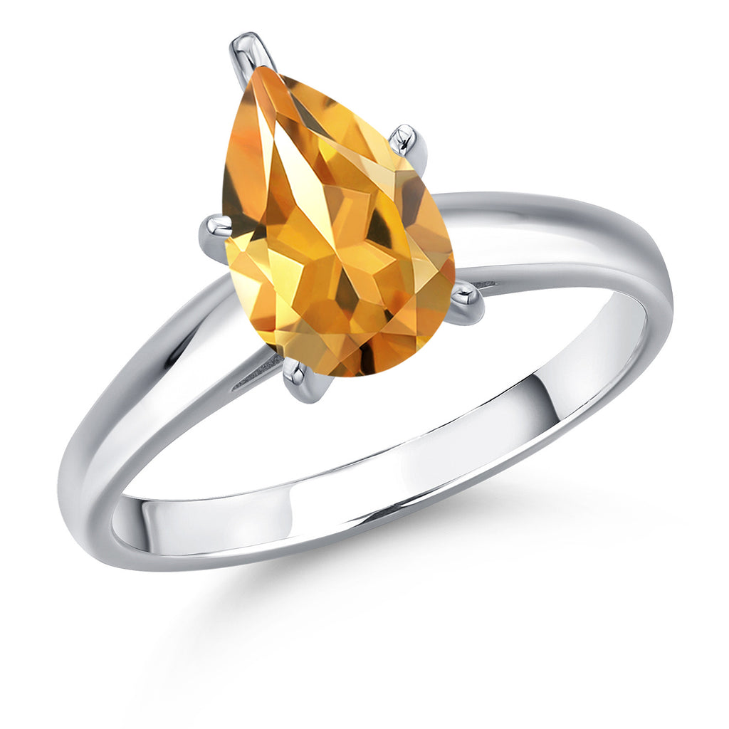 Citrine - November_6_Ring in 10K White Gold