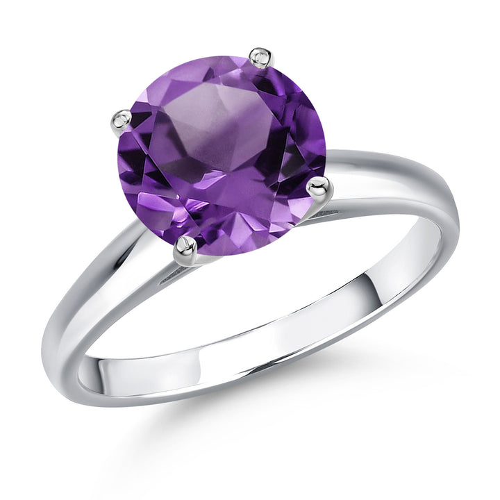 Amethyst - February_5_Ring in 10K White Gold