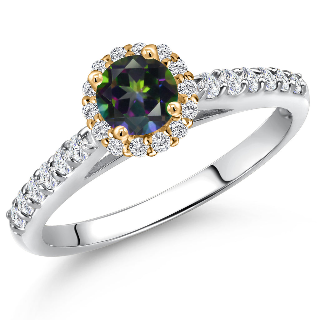 Green Mystic Topaz_6_Ring in 10K Two Tone Gold