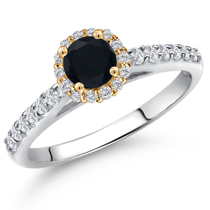 Onyx - December_5_Ring in 10K Two Tone Gold