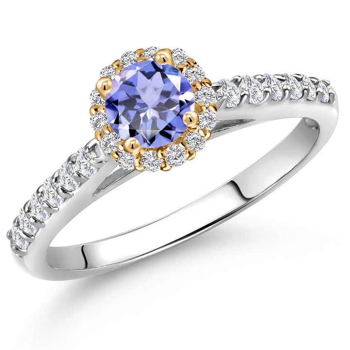 Tanzanite - December_5_Ring in 10K Two Tone Gold