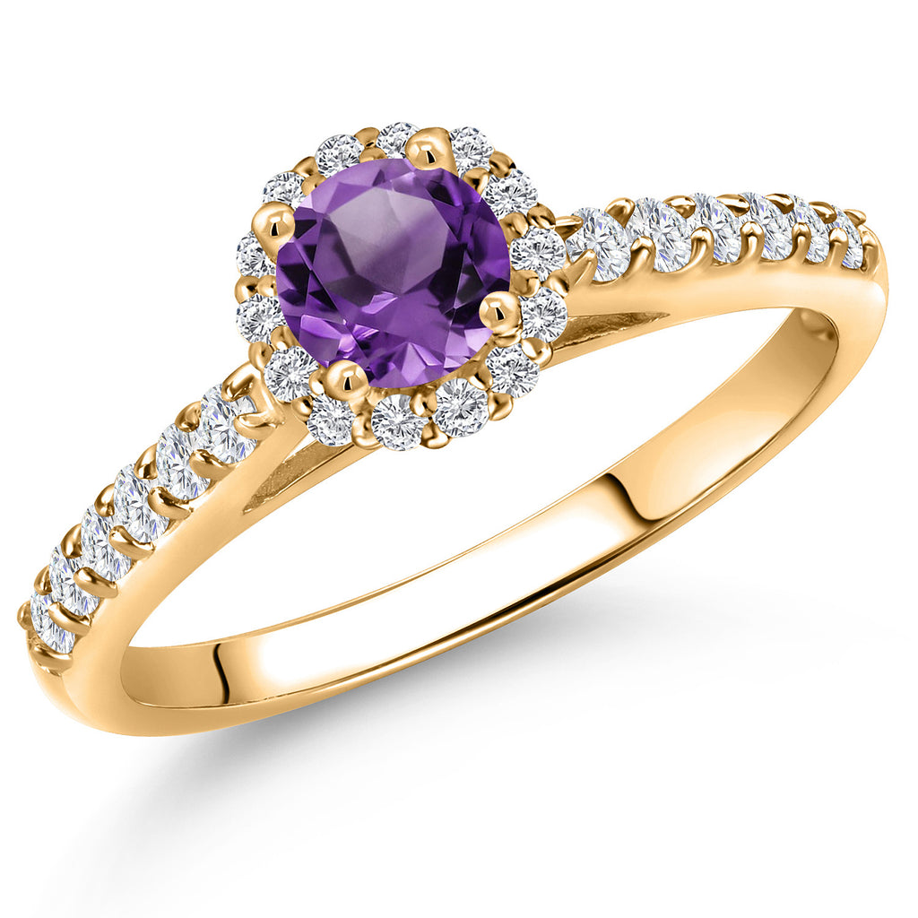 Amethyst - February_6_Ring in 10K Yellow Gold