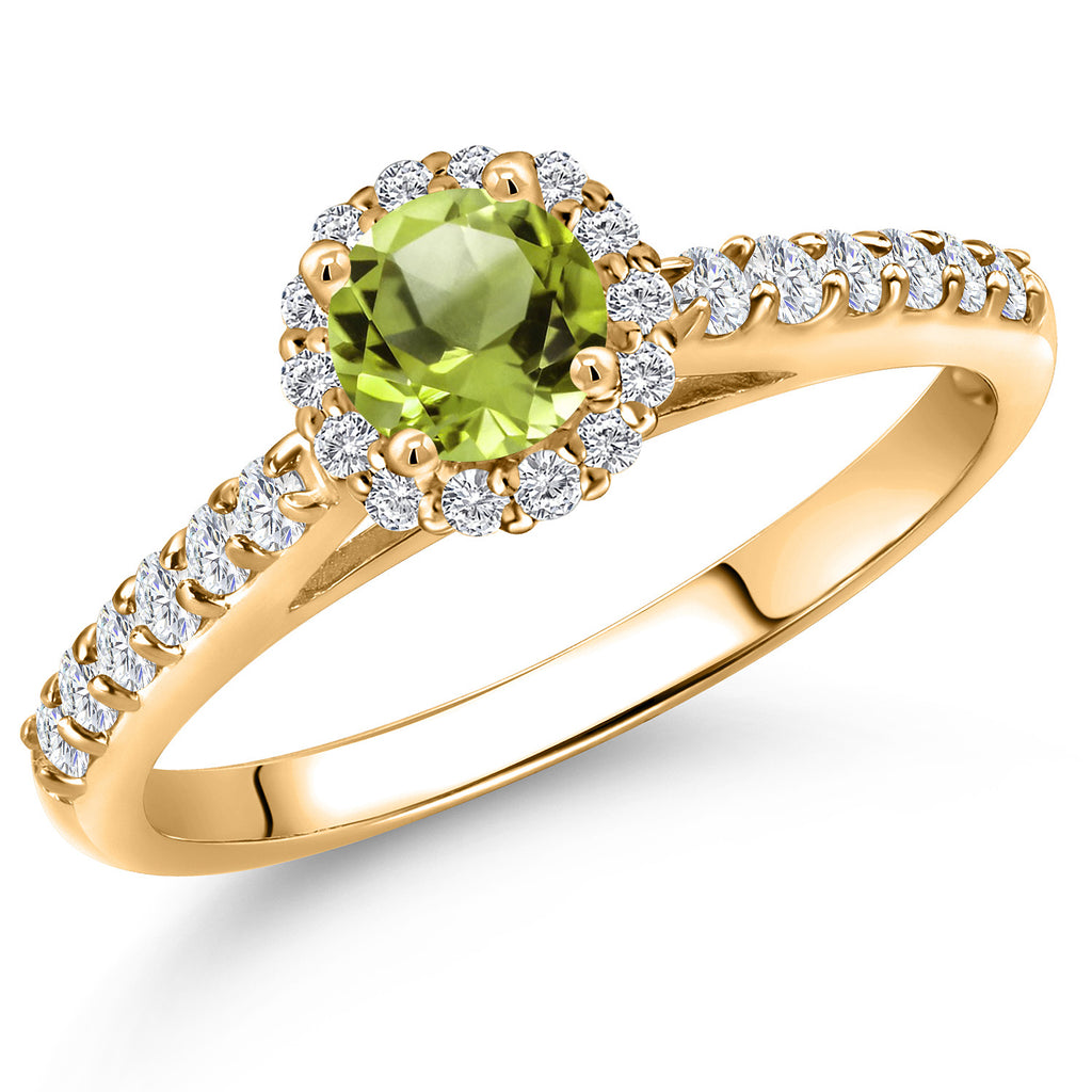 Peridot - August_9_Ring in 10K Yellow Gold