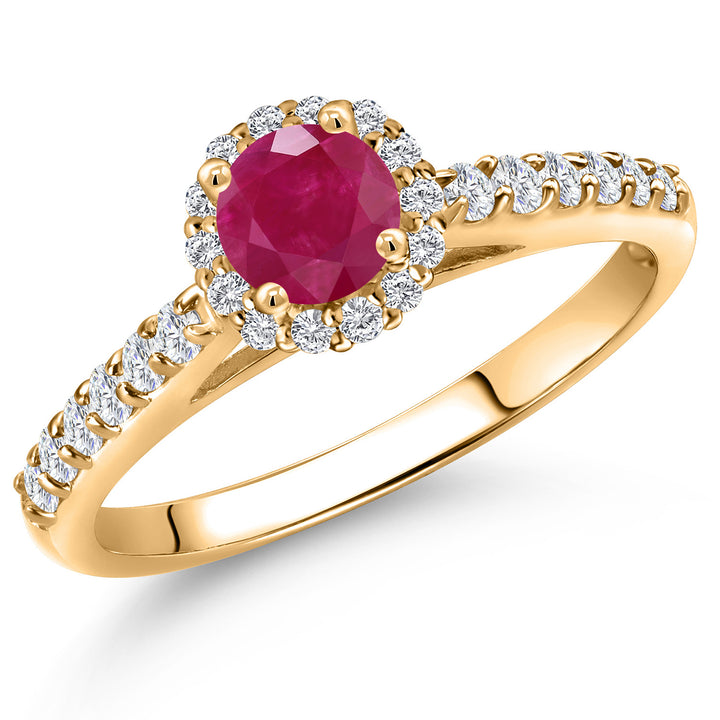 Ruby - July_5_Ring in 10K Yellow Gold